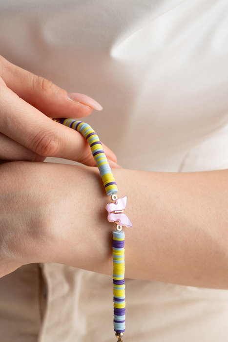 Heliophilia Silver Pulsera Multicolor con Colgante Ajustable Heliophilia Silver Pulsera Multicolor con Colgante Ajustable